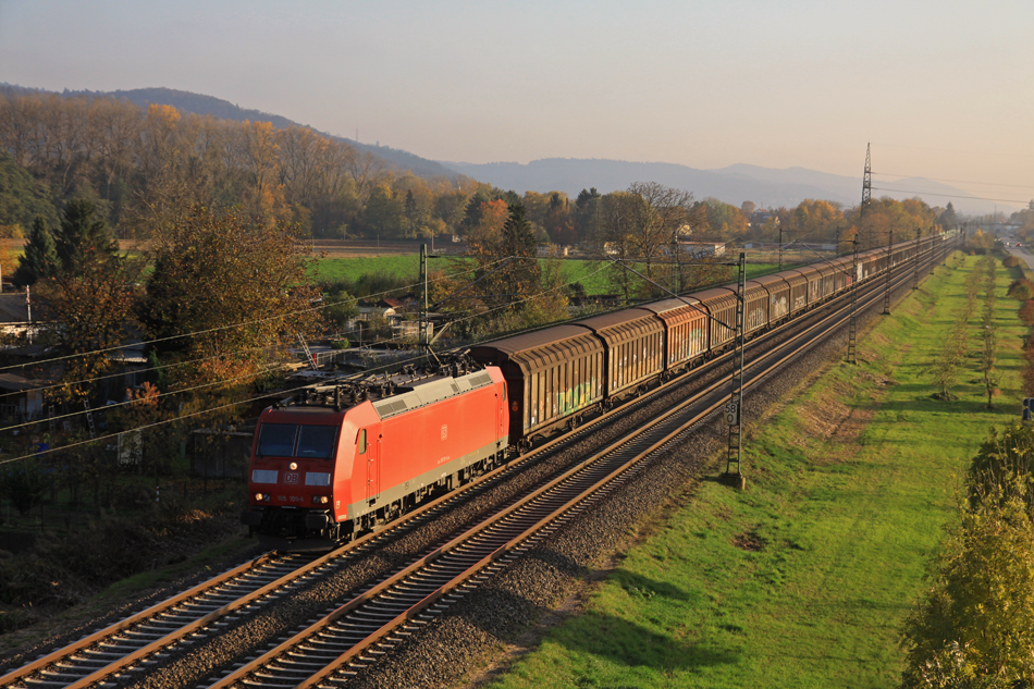 185 109 DB AG Main Neckar Bahn bei Hemsbach