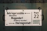 Zugschild Dampfbahn Fränkische Schweiz
